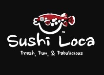 Design logo linked to Sushi Loca website This image logo is used for Sushi Loca link button